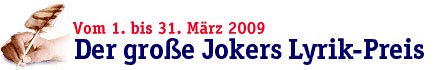 Jokers Lyrikpreis2009